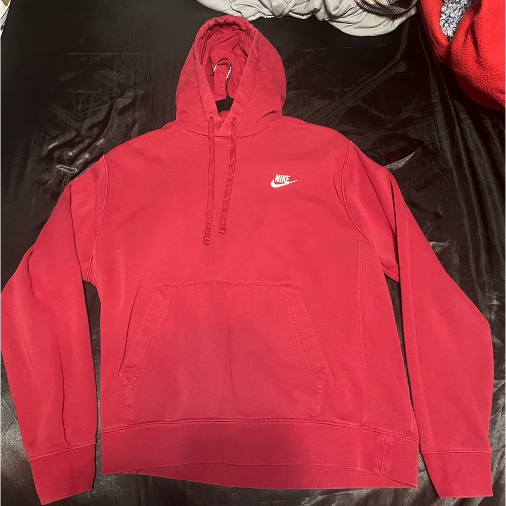 Red nike hoodie
